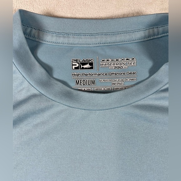 Pelagic Medium Lightweight Vented Armpits Fishing Summer Boating Shirt - Picture 5 of 8